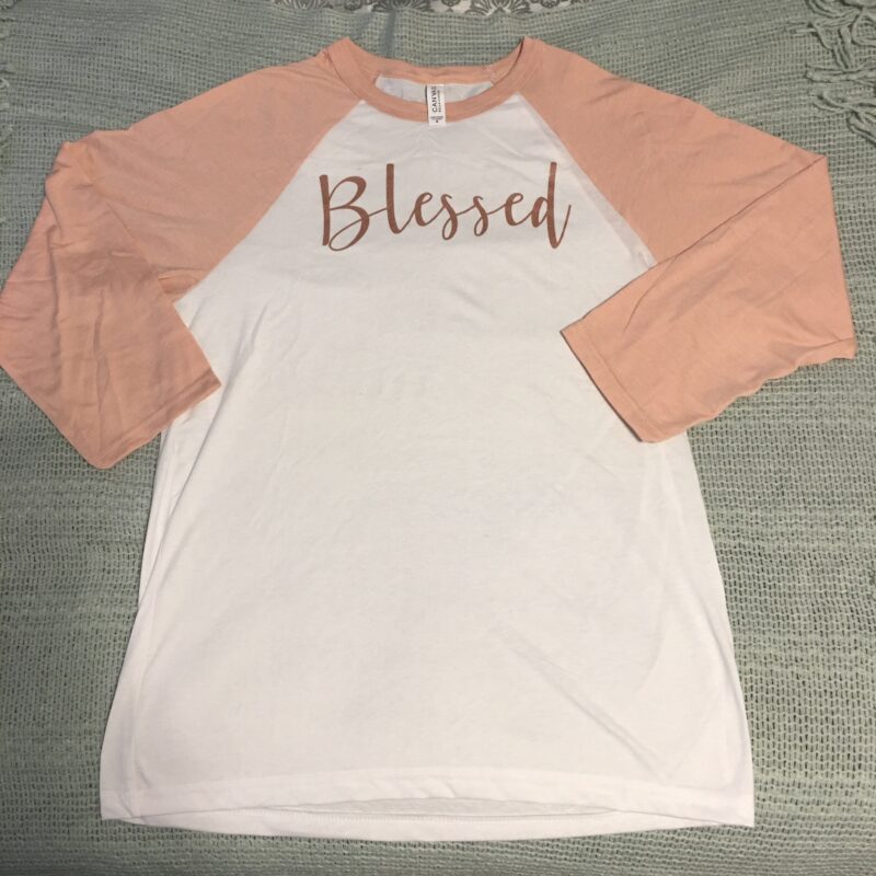 BLESSED-WOMEN'S BASEBALL TEE/JERSEY